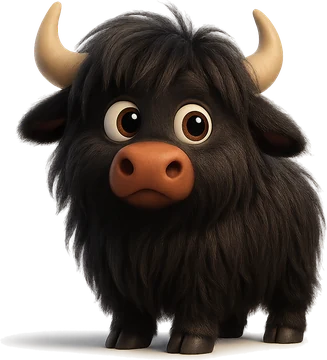 Bruno the baby yak