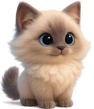 Cloud the ragdoll kitten