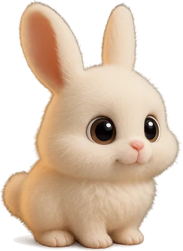 Mochi the snow bunny