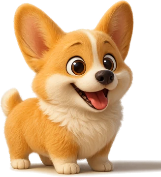 Waffles the corgi pup