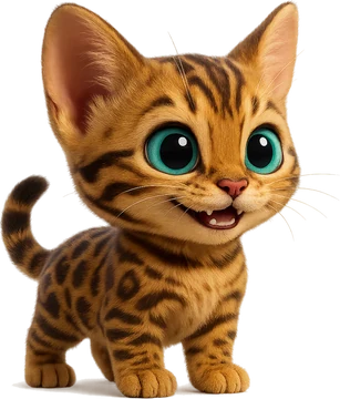 Ziggy the bengal kitten